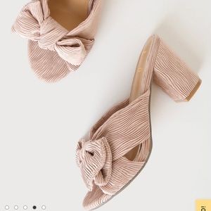 Lulus blush high heel sandal